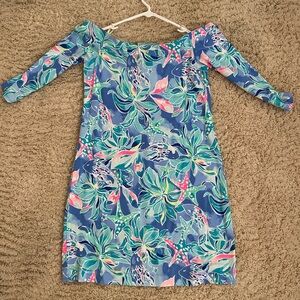 Lilly Pulitzer laurana dress large celestial seas EUC